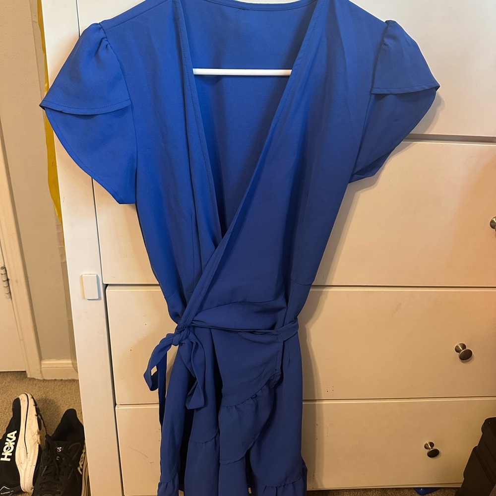 Blue Wrap Dress